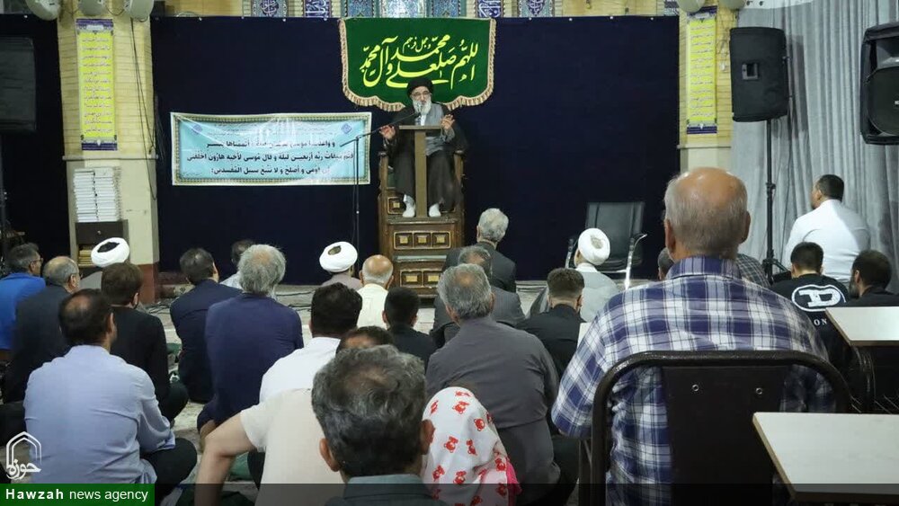 تصاویر/ درس اخلاق نماینده ولی فقیه در استان البرز