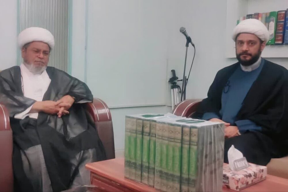 علامہ شبیر حسن میثمی سے زہرا (س) اکیڈمی قم میں علماء و طلاب کی ملاقاتیں / مختلف امور پر گفتگو