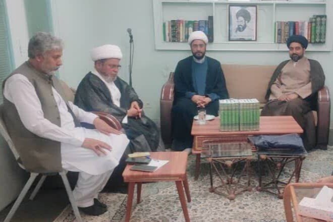 علامہ شبیر حسن میثمی سے زہرا (س) اکیڈمی قم میں علماء و طلاب کی ملاقاتیں / مختلف امور پر گفتگو