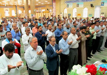فیلم| شکوه نماز عید فطر در بندر دیر