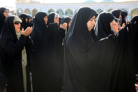 تصاویر/ اقامه نماز عید قربان در مسجد مقدس جمکران