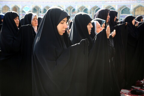 تصاویر/ اقامه نماز عید قربان در مسجد مقدس جمکران