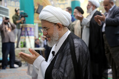 تصاویر/ اقامه نماز عید قربان در مسجد مقدس جمکران