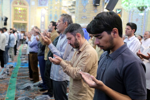 تصاویر/ اقامه نماز عید قربان در مسجد مقدس جمکران