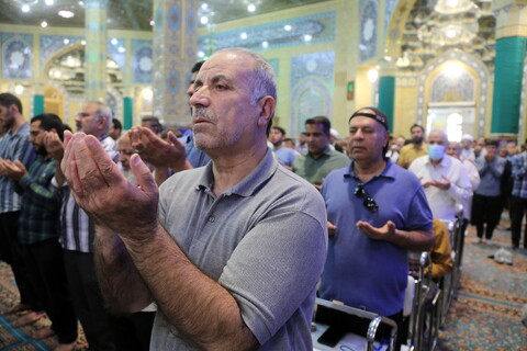 تصاویر/ اقامه نماز عید قربان در مسجد مقدس جمکران