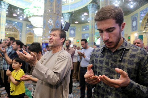 تصاویر/ اقامه نماز عید قربان در مسجد مقدس جمکران