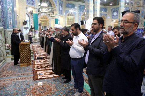 تصاویر/ اقامه نماز عید قربان در مسجد مقدس جمکران
