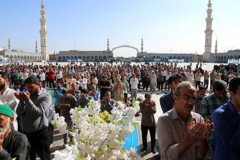 تصاویر/ اقامه نماز عید قربان در مسجد مقدس جمکران