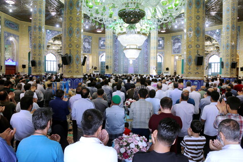 تصاویر/ اقامه نماز عید قربان در مسجد مقدس جمکران