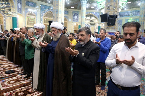 تصاویر/ اقامه نماز عید قربان در مسجد مقدس جمکران