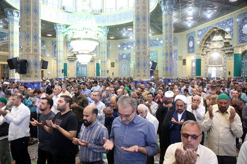تصاویر/ اقامه نماز عید قربان در مسجد مقدس جمکران