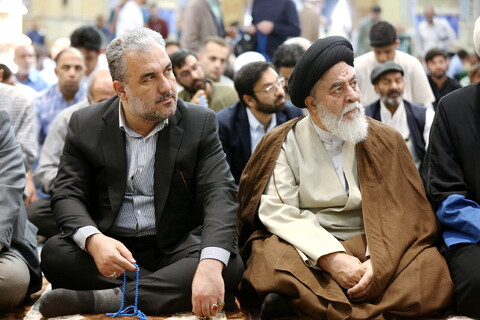 تصاویر/ اقامه نماز عید قربان در مسجد مقدس جمکران