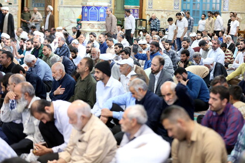 تصاویر/ اقامه نماز عید قربان در مسجد مقدس جمکران