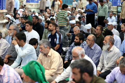 تصاویر/ اقامه نماز عید قربان در مسجد مقدس جمکران