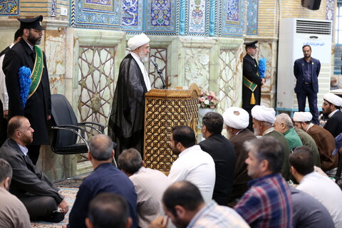 تصاویر/ اقامه نماز عید قربان در مسجد مقدس جمکران