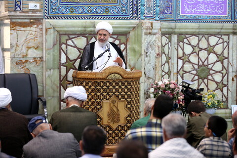تصاویر/ اقامه نماز عید قربان در مسجد مقدس جمکران
