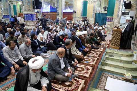 تصاویر/ اقامه نماز عید قربان در مسجد مقدس جمکران
