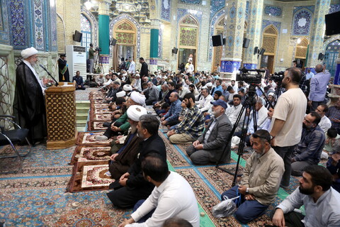 تصاویر/ اقامه نماز عید قربان در مسجد مقدس جمکران