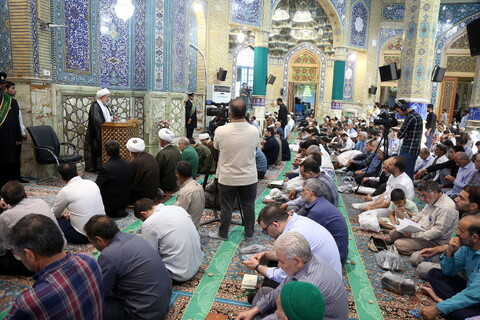تصاویر/ اقامه نماز عید قربان در مسجد مقدس جمکران