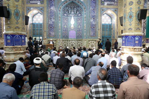 تصاویر/ اقامه نماز عید قربان در مسجد مقدس جمکران