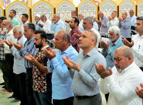 تصاویر/ نماز عید قربان در بندر دیر