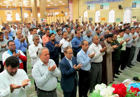 تصاویر/ نماز عید قربان در بندر دیر