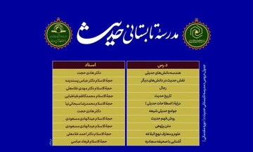 برگزاری مدرسه تابستانی حدیث (غیرحضوری) ویژه طلاب حوزه‌های علمیه خواهران