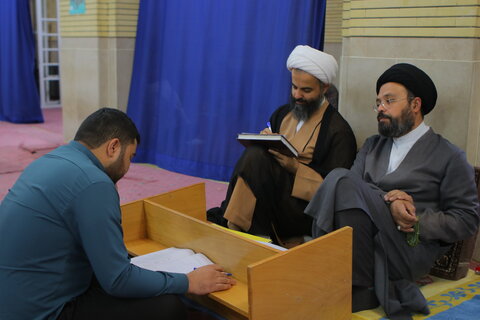 برگزاری امتحان شفاهی در مدرسه آیت الله آخوند (ره)