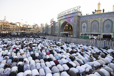 اقامه نماز عید قربان در بین الحرمین کربلای معلی