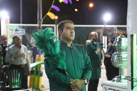 افتتاح موکب و چایخانه امام رضا(ع) در شهربازی کرمان