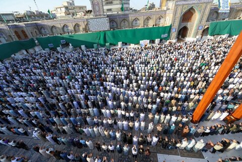 برگزاری نماز عید قربان در حرم امامین کاظمین (علیهما السلام)