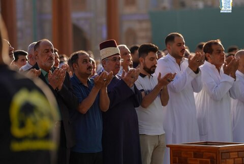 برگزاری نماز عید قربان در حرم امامین کاظمین (علیهما السلام)