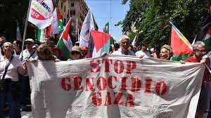 Protesters in Italy’s Rome demand end to Israel’s war on Gaza