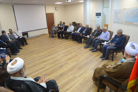 تصاویر / دیدار اعضای ستاد توسعه و بازسازی عتبات با آیت الله اعرافی