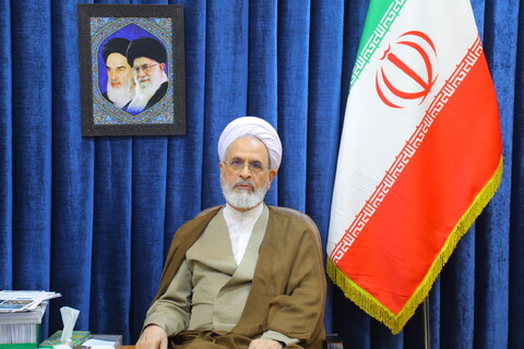 تصاویر / دیدار اعضای ستاد توسعه و بازسازی عتبات با آیت الله اعرافی