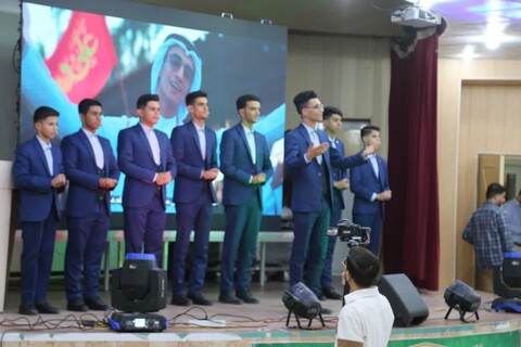 تصاویر/آیین رونمایی از نماهنگ «کوچه غدیر» در اهواز برگزار شد