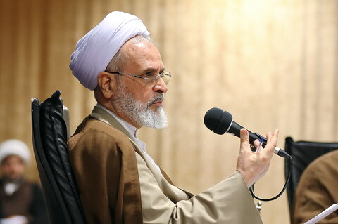 دیدار دبیران و مدیران علمی همایش یکصدمین سالگرد بازتأسیس حوزه علمیه قم با آیت الله اعرافی