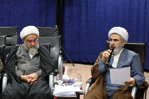 دیدار دبیران و مدیران علمی همایش یکصدمین سالگرد بازتأسیس حوزه علمیه قم با آیت الله اعرافی