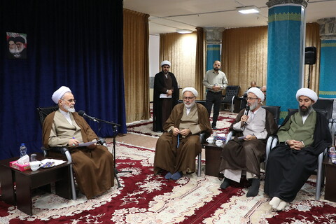 دیدار دبیران و مدیران علمی همایش یکصدمین سالگرد بازتأسیس حوزه علمیه قم با آیت الله اعرافی