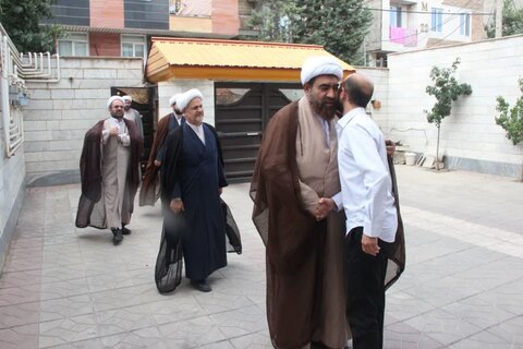 تصاویر / دیدار مدیر حوزه علمیه استان قزوین با طلبه حوزوی