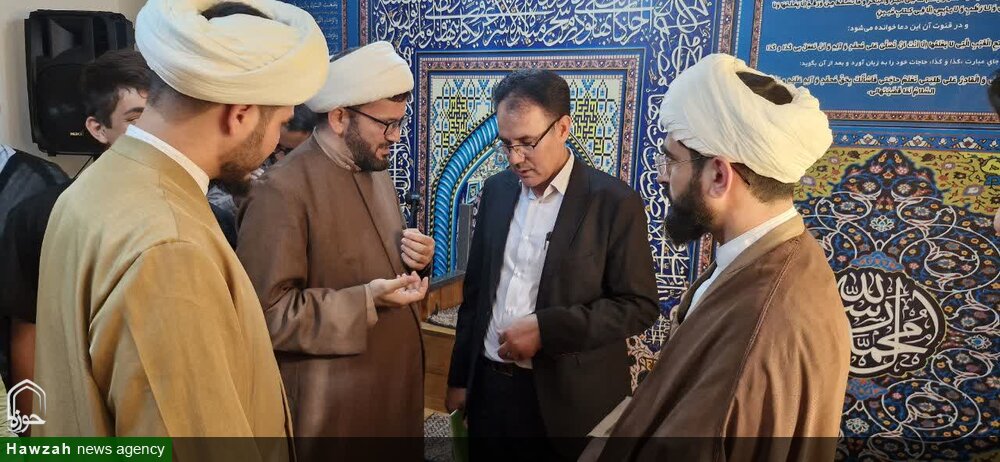 حضور فرماندار شهرستان پارس‌آباد در مدرسه علمیه امام محمد باقر(ع)