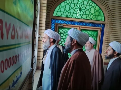حضور مدیر منطقه۲حوزه قائم مقام امور استانها در مدرسه علمیه امام صادق (ع) بیجار