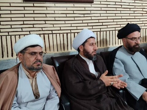 حضور مدیر منطقه۲حوزه قائم مقام امور استانها در مدرسه علمیه امام صادق (ع) بیجار