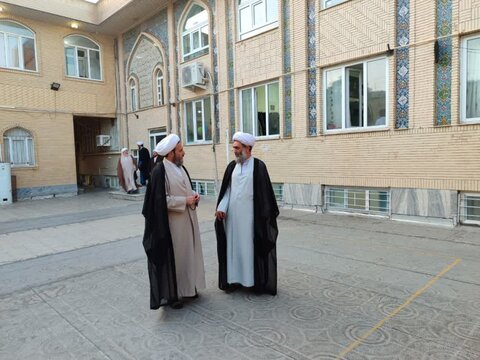 حضور مدیر منطقه۲حوزه قائم مقام امور استانها در مدرسه علمیه امام صادق (ع) بیجار