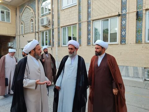 حضور مدیر منطقه۲حوزه قائم مقام امور استانها در مدرسه علمیه امام صادق (ع) بیجار