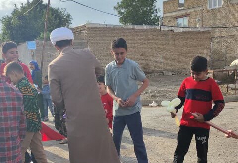 تبلیغ غدیر در روستای نشر همدان