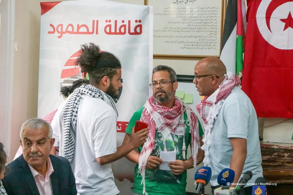 ستاره های فوتبال تونسی در صف حامیان غزه