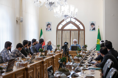 تصاویر/ دیدار اعضای بسیج دانشجویی دانشگاه رضوی با تولیت آستان قدس رضوی