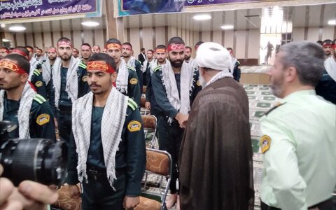 تصاویر/ چهارمین مرحله تجلیل از حافظان قرآن کریم مراکز آموزش فراجا در مرکز آموزش مالک اشتر اراک