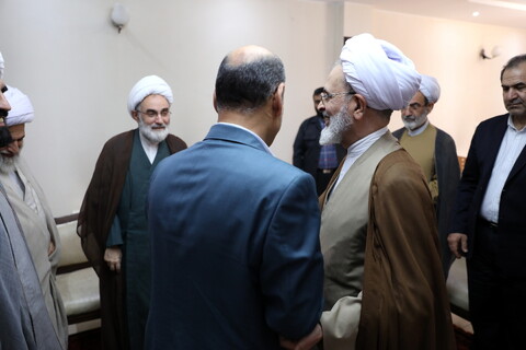 استقبال نماینده ولی فقیه، استاندار و مدیران حوزوی گیلان از آیت الله اعرافی
